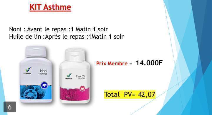 Traitement Kit Asthme Vestige Marketing ude-afrique